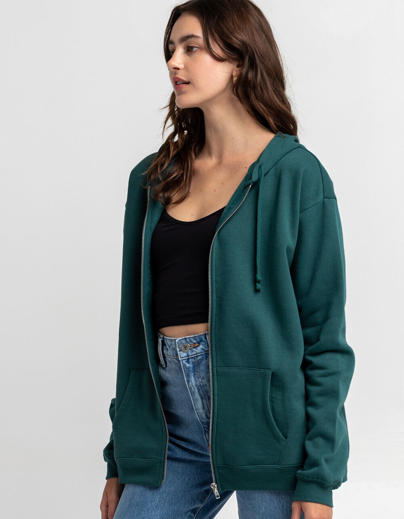 FULL TILT Womens Oversized Zip Hoodie image number 0