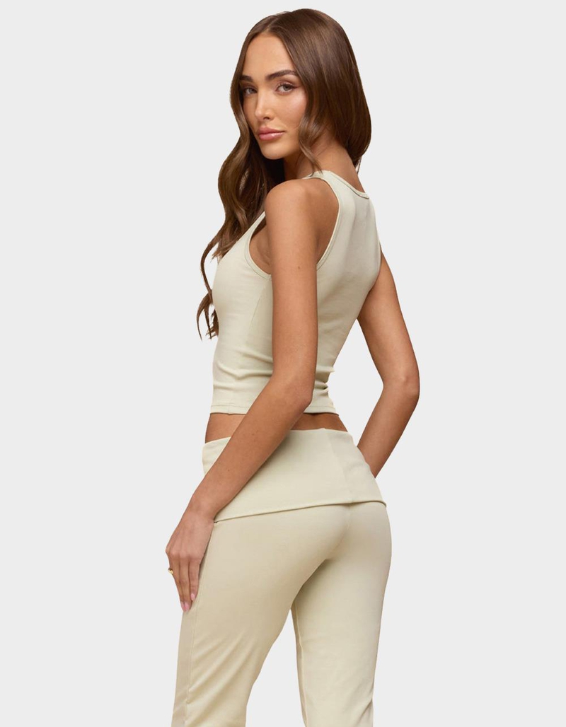 EDIKTED Linda Ribbed Scoop Neck Tank Top image number 2