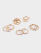 FULL TILT 8 Pack Floral Star Rings image number 1