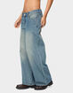 EDIKTED Petite Magda Low Rise Acid Wash Jeans image number 2