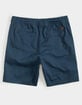 LIRA Twill Elastic Waist Navy Boys Shorts image number 3