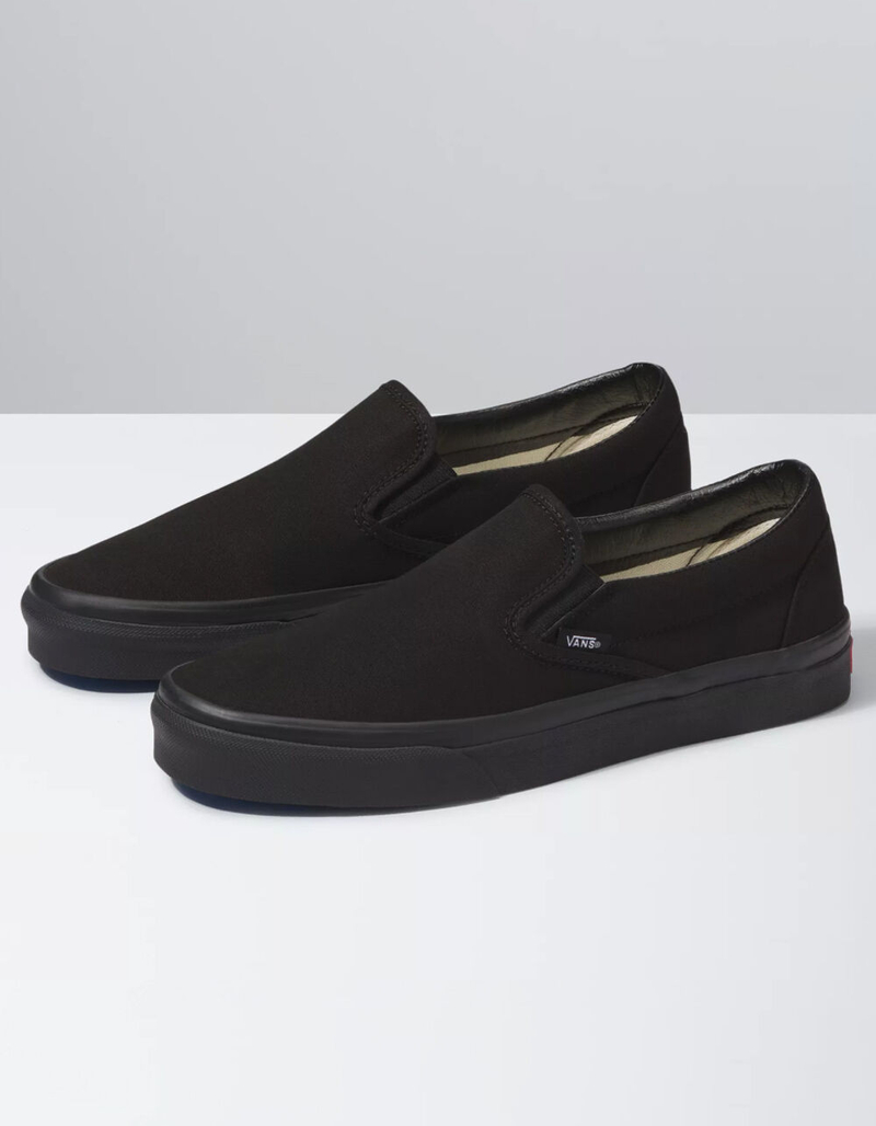 VANS Classic Slip-On Black & Black Shoes image number 1
