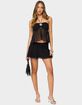 EDIKTED Jettie Asymmetric Chiffon Mini Skirt image number 4