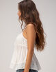 BDG Urban Outfitters Izzy Womens Eyelet Babydoll Top image number 3