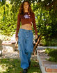 OBEY Search Womens Denim Cargo Pants image number 1