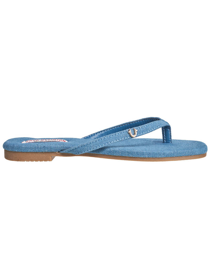 TRUE RELIGION Sexyy Thong Slip-On Womens Flip Flops image number 1
