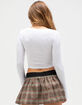 BOZZOLO Womens Long Sleeve Baby Tee image number 4