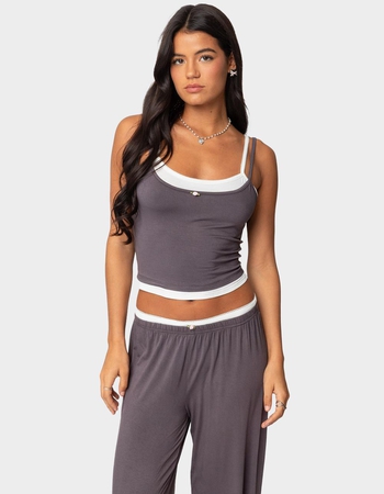 EDIKTED Elsa Layered Tank Top Primary Image