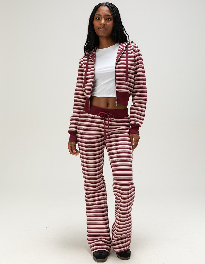 TILLYS Womens Stripe Bootcut Sweatpants image number 1