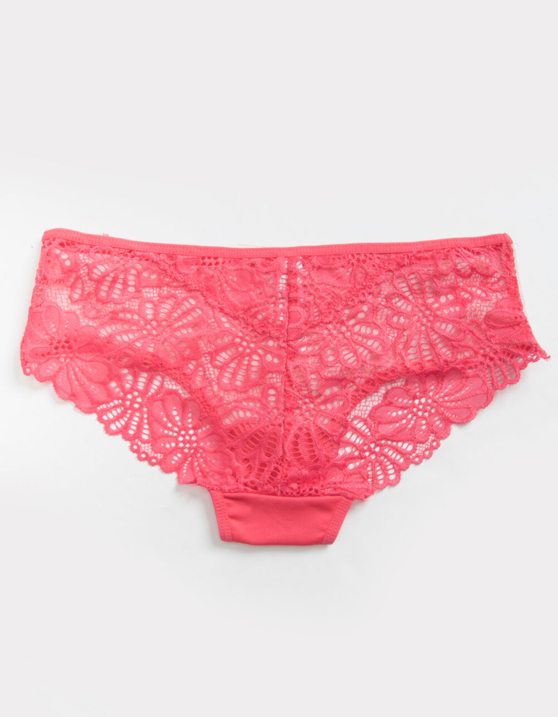 FULL TILT All Over Lace Hot Pink Bikini Panties image number 1