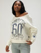 THE WILD COLLECTIVE Dallas Cowboys Womens Off The Shoulder Sweatshirt image number 2