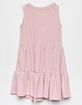 HAYDEN Sleeveless Girls Light Pink Babydoll Dress image number 2