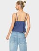 EDIKTED Otis Eyelet Split Front Tank Top image number 2