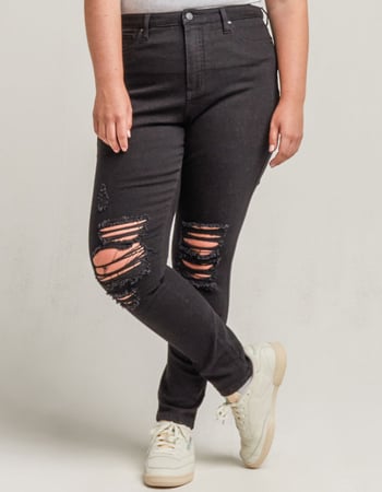 RSQ Curvy High Rise Womens Skinny Jeans Alternative Image