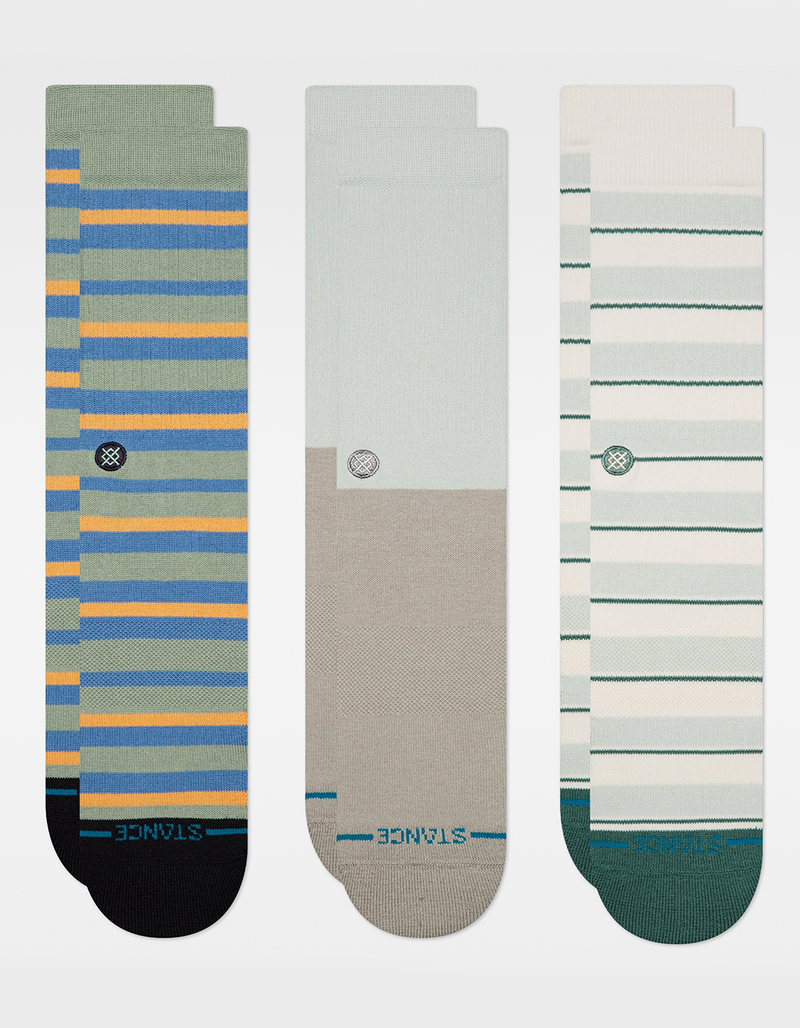 STANCE Prep Stripe 3 Pack Mens Crew Socks image number 0