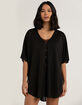 HURLEY Womens Button Up Cover-Up image number 1