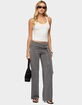 EDIKTED Xyla Straight Leg Tie Pants image number 5