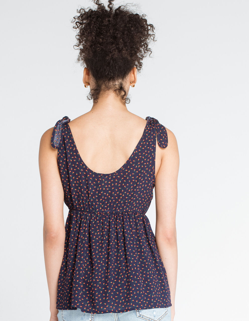 LAZY SUNDAYS Tie Shoulder Womens Top image number 2