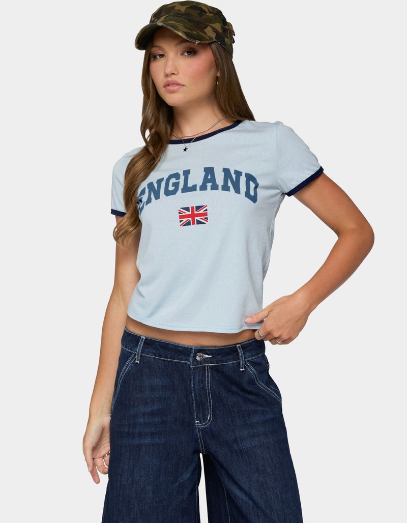 EDIKTED England Babe Graphic Tee image number 0