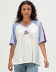 RIP CURL Script Womens Oversized V-Neck Tee image number 1