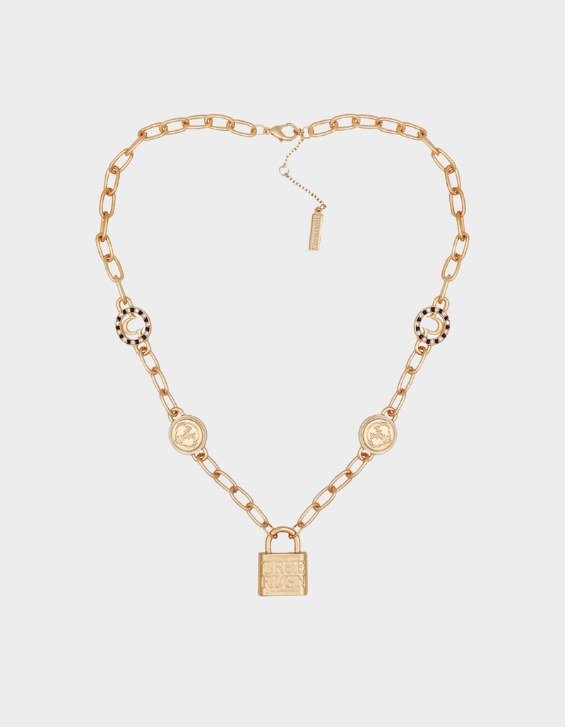 TRUE RELIGION Padlock Charm Necklace image number 1