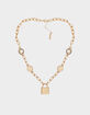 TRUE RELIGION Padlock Charm Necklace image number 2