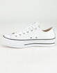 CONVERSE Leather Chuck Taylor All Star Lift Womens Low Top Shoes image number 4