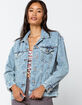 HIGHWAY Destroyed Womens Boyfriend Denim Jacket image number 1