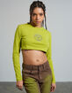 THE RAGGED PRIEST Alien Diamante Womens Cropped Tee image number 1