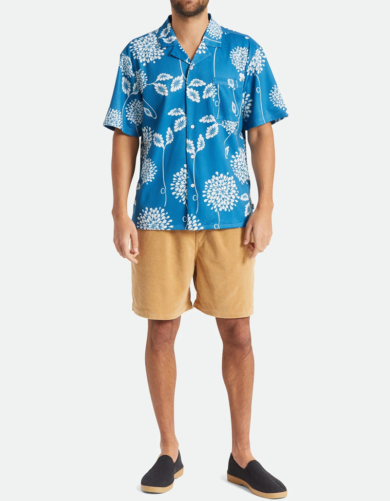 BRIXTON Bunker Mesh Mens Button Up Shirt image number 4