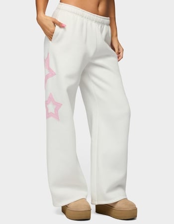 EDIKTED Starly Straight Leg Sweatpants Alternative Image