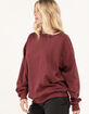FULL TILT Essentials Womens Oversized Crewneck Sweatshirt image number 4