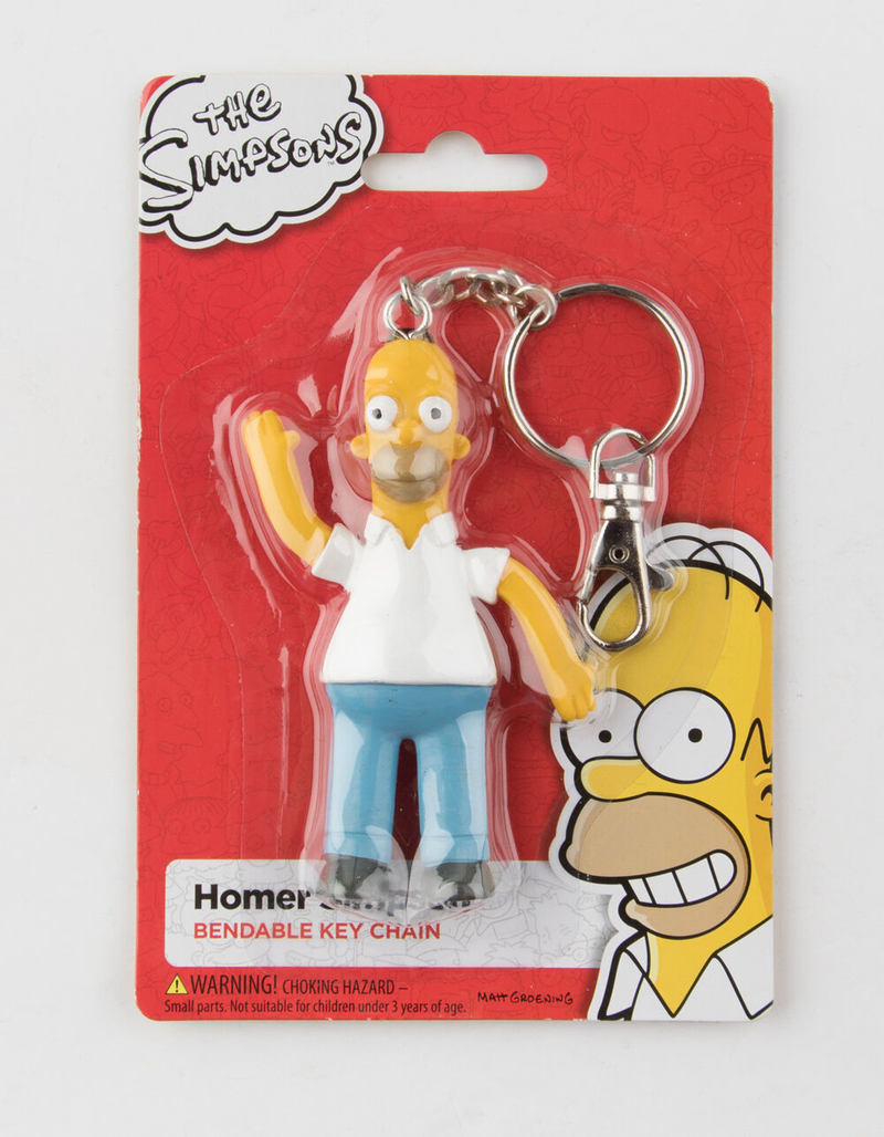 Homer Simpson Bendable Keychain image number 0