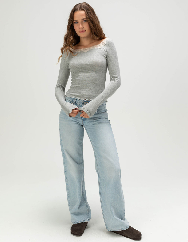 FREE PEOPLE Oh My Darling Womens Long Sleeve Top image number 1