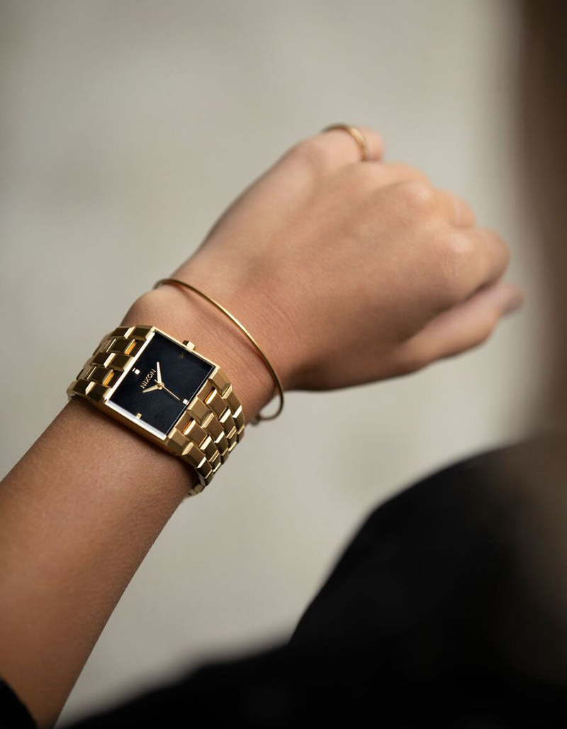NIXON Ticket All Gold & Black Watch image number 4