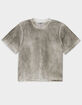 RSQ Mens Oil Wash Boxy Tee image number 1