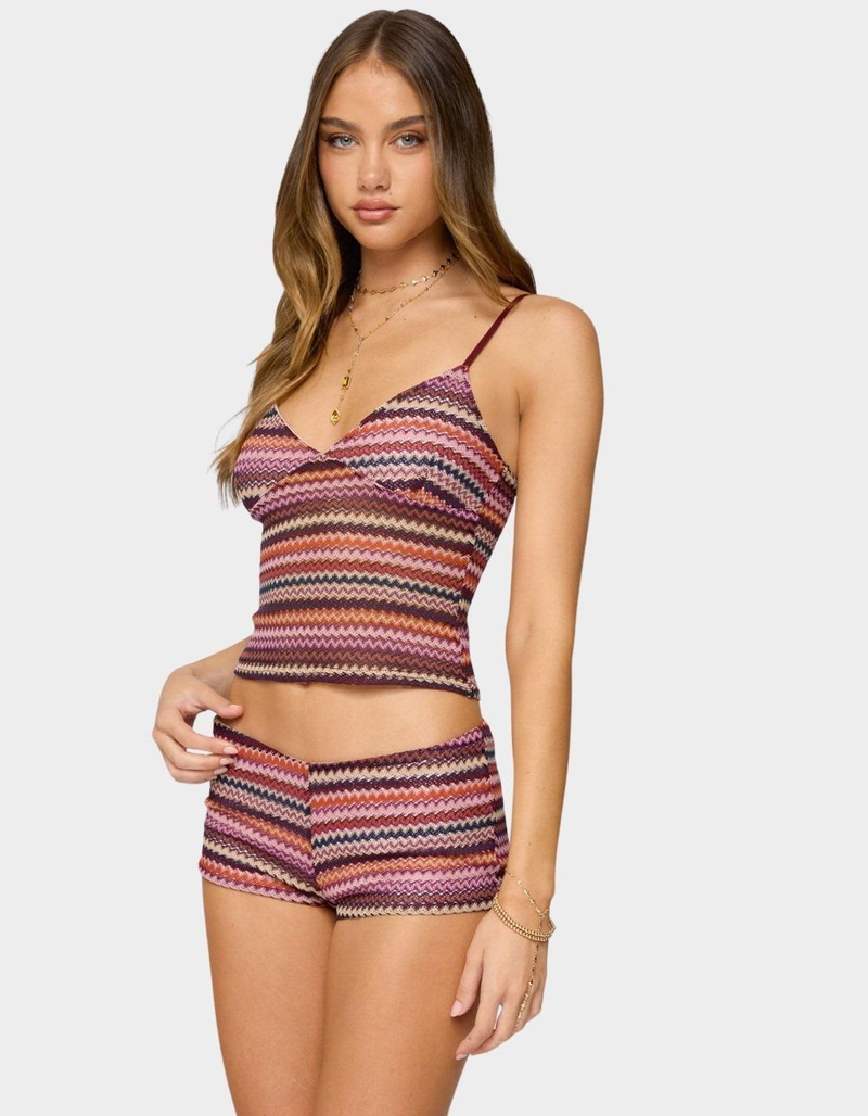 EDIKTED Zigzag Stripe Tank Top image number 4