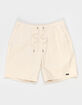 BRIXTON Leon Mens Elastic Waist Corduroy Shorts image number 2