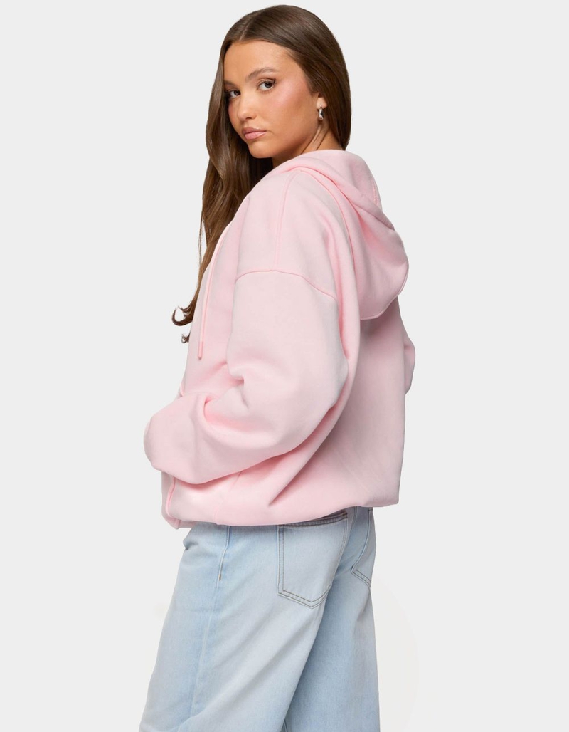 EDIKTED Rocia Oversized Zip Up Hoodie image number 2