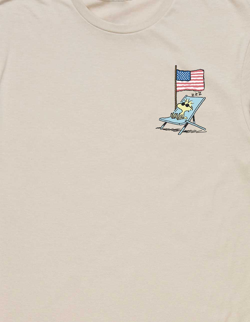 PEANUTS Woodstock America Flag Unisex Tee image number 2