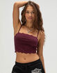 TILLYS Lace Hem Womens Cami image number 1