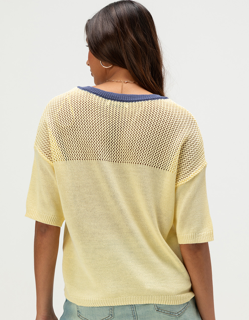 RSQ Womens Short Sleeve Jersey Sweater image number 3