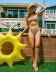 DAMSEL Texture Cheekier High Leg Bikini Bottoms image number 6