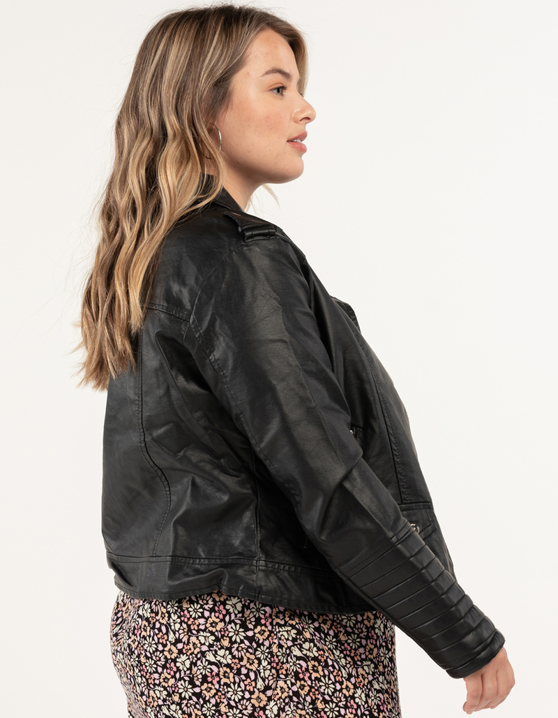URBAN REPUBLIC Womens PU Moto Jacket image number 1
