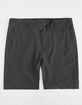NITROUS BLACK Format Black Mens Hybrid Shorts image number 1