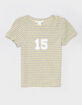 FULL TILT 15 Girls Stripe Tee image number 1