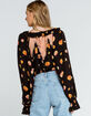 FREE PEOPLE Poppy Printed Black Combo Bodysuit image number 3