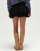 FULL TILT Womens Tiered Mini Skort image number 4