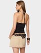 EDIKTED Carmel Bead Ruched Halter Top image number 3