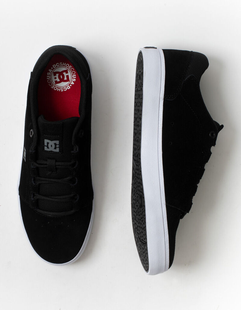 DC SHOES Hyde S Suede Mens Skate Shoes BLKWH 391943125